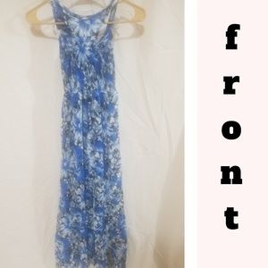 Flower print maxi dress